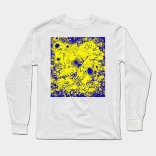 Storm brewing in alien blue and yellow Long Sleeve T-Shirt